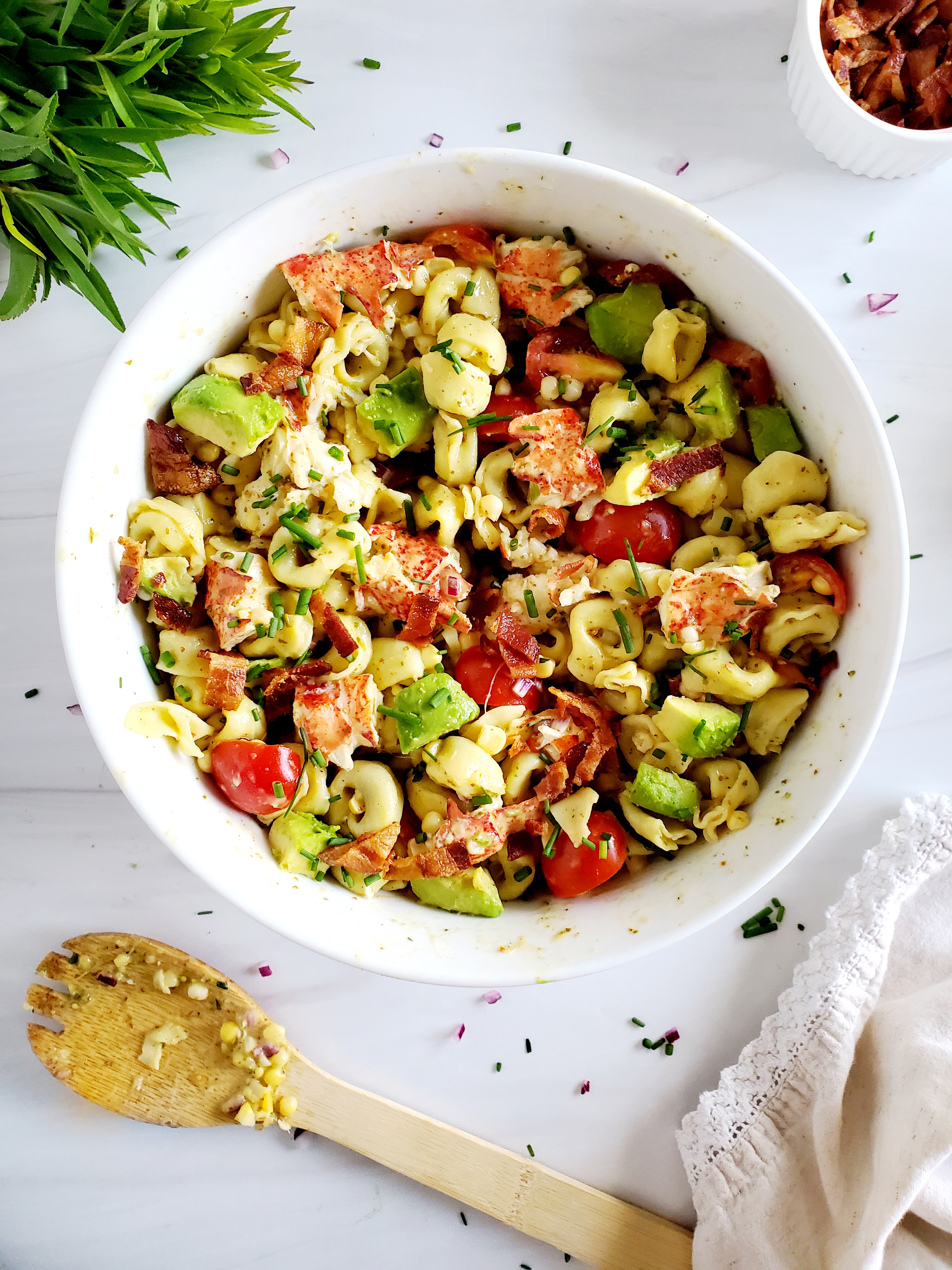 Lobster Tortellini Salad (Recipe Inspired by THE SUMMER CLUB)