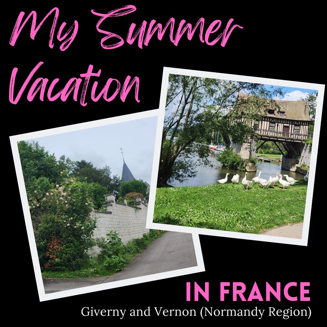 cover for vacation in france, giverny and vernon